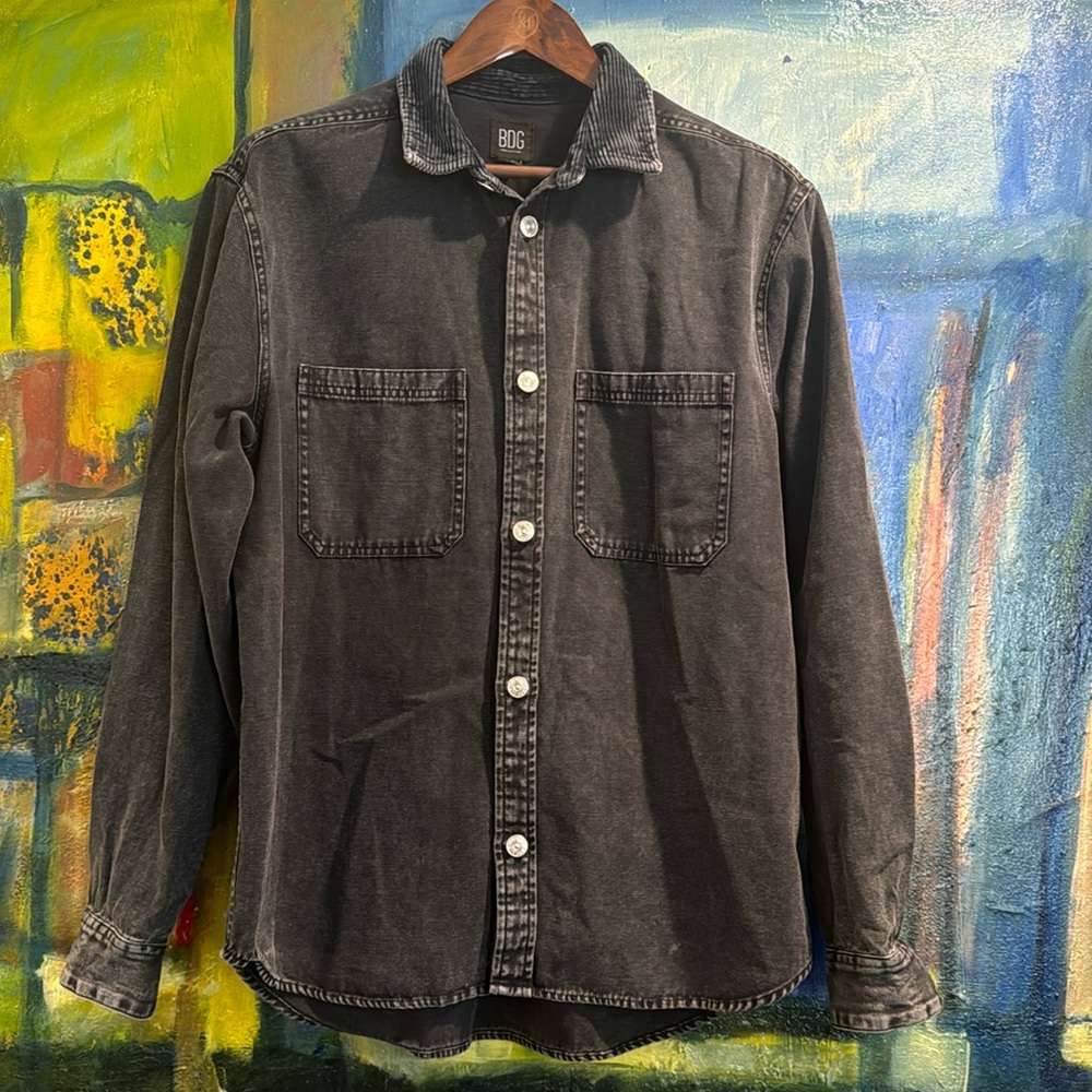 Vintage heavyweight BDG Washed Canvas Button-Down Work Shirt size small